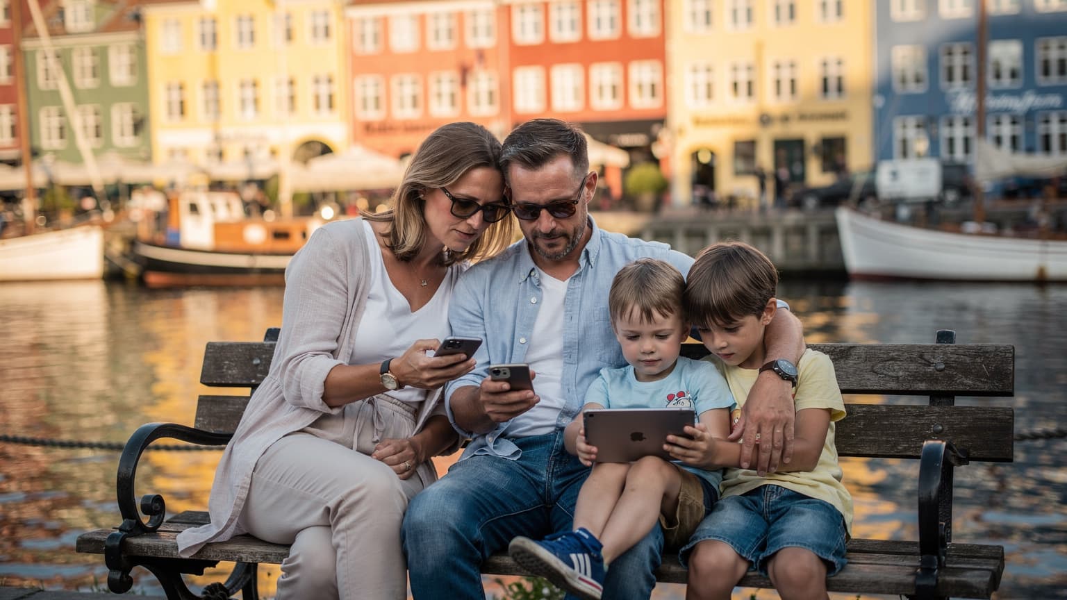 Köpenhamn 2026: Så får familjen fri surf och festivalpuls med eSIM