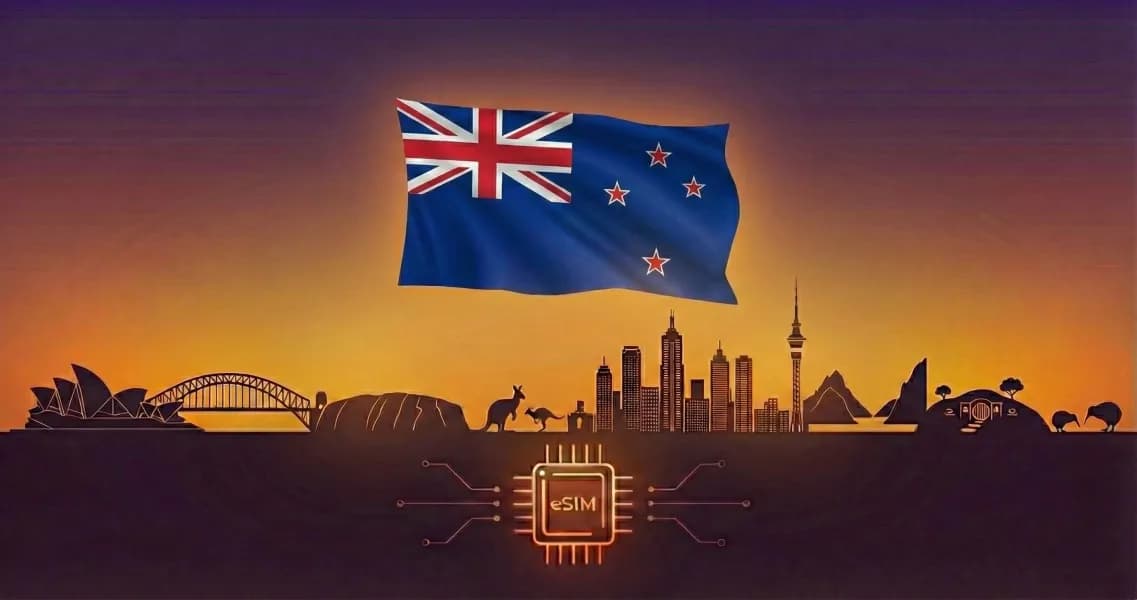 Australia & New Zealand eSIM coverage