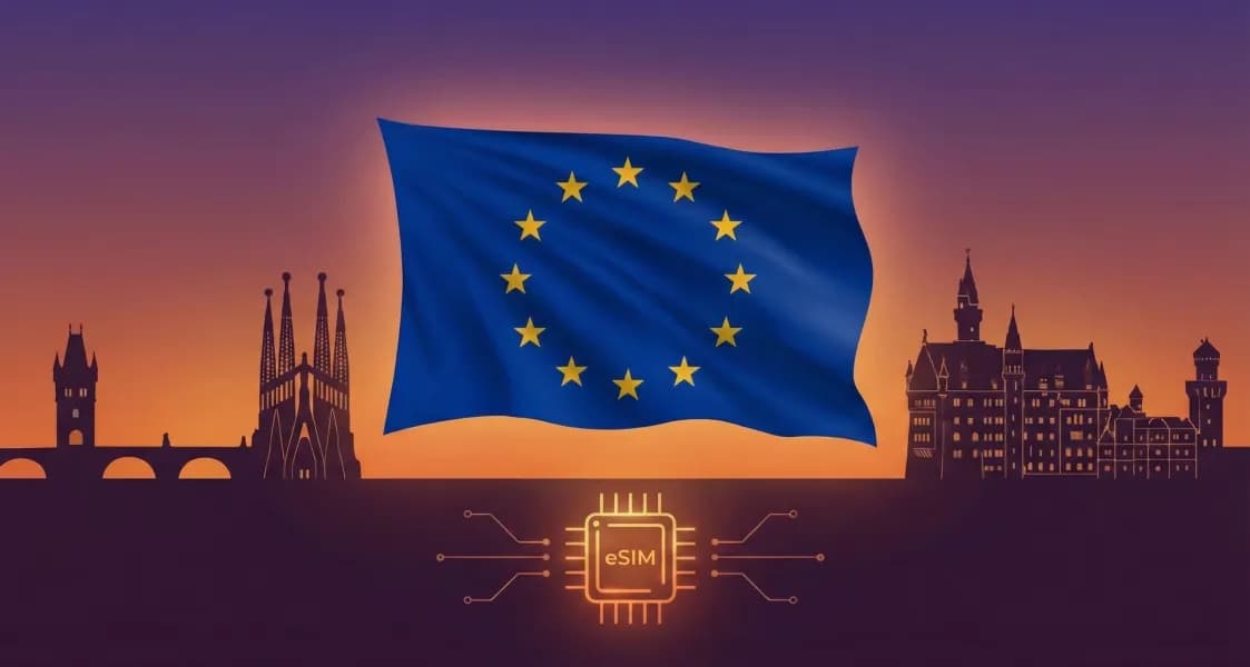 Europe (42+ Countries) eSIM coverage